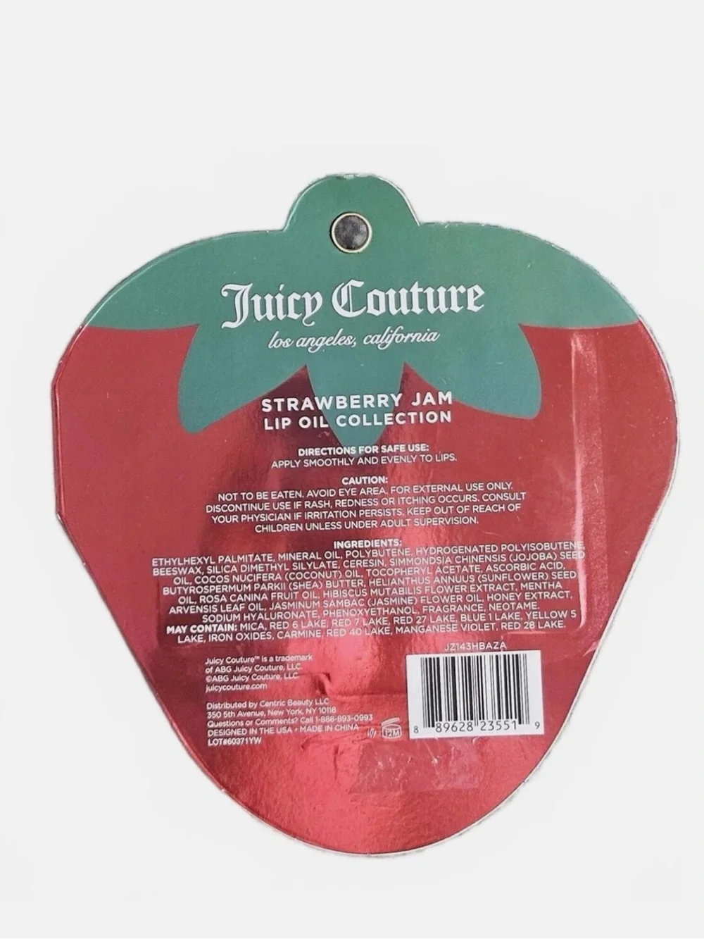 Juicy Couture Strawberry Jam Lip Oil Collection - Mint, Pink & Red Tubes - Picture 3 of 3